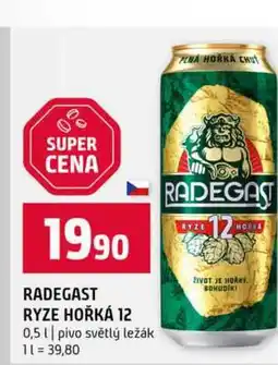 Terno RADEGAST RYZE HOŘKÁ 12 0,5l pivo světlý ležák nabídka