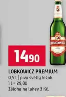 Terno LOBKOWICZ PREMIUM 0,5l pivo světlý ležák nabídka