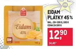 Makro Eidam plátky 45% nabídka