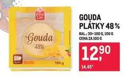 Makro Gouda plátky 48 % nabídka