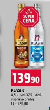 Terno KLASIK 0,5l vol.37,5-40% vybrané druhy nabídka