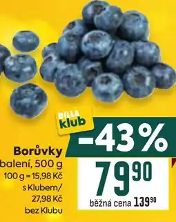 Billa Borůvky nabídka