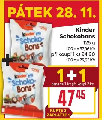 Billa Kinder Schokobons nabídka