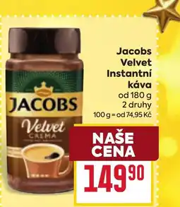 Billa Jacobs Velvet Instantní kava nabídka
