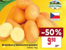 Billa Brambory konzumní pozdní nabídka