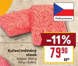 Billa Kuřecí mělněný steak nabídka