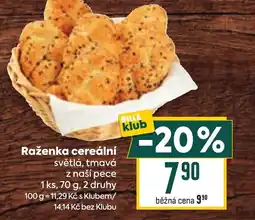 Billa Raženka cereální nabídka