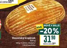 Billa Slovanský krajánek nabídka