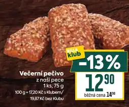 Billa Večerní pečivo nabídka