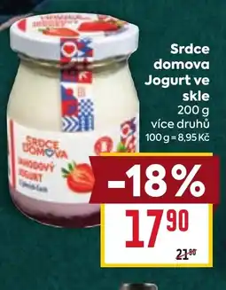 Billa Srdce domova Jogurt ve skle nabídka