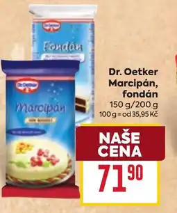 Billa Dr. Oetker Marcipán, fondán nabídka