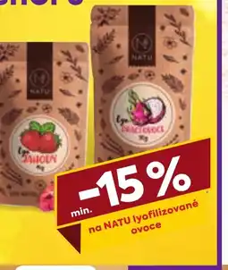 Billa Na Natu lyofilizované ovoce nabídka