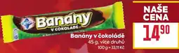 Billa Banány v čokoládě nabídka