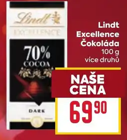 Billa Lindt Excellence Čokoláda nabídka