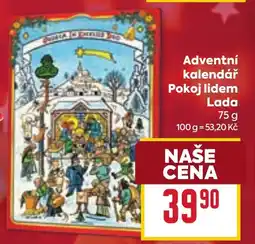 Billa Adventní kalendář Pokoj lidem Lada nabídka