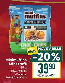 Billa Minimuffins Minecraft nabídka