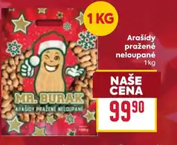 Billa Arašídy pražené neloupané nabídka