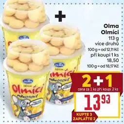 Billa OLMA Olmíci nabídka