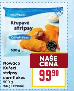 Billa NOWACO Kuřecí stripsy cornflakes nabídka