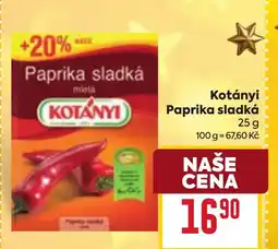 Billa Kotányi Paprika sladká nabídka