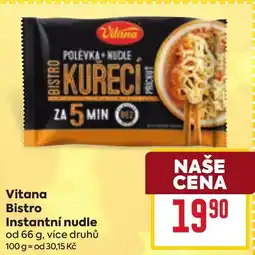 Billa Vitana Bistro Instantní nudle nabídka