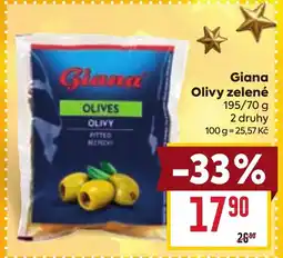 Billa Giana Olivy zelené nabídka