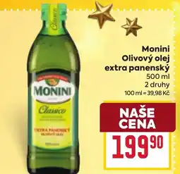 Billa Monini Olivový olej extra panenský nabídka