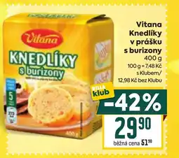 Billa Vitana Knedlíky v prášku s burizony nabídka