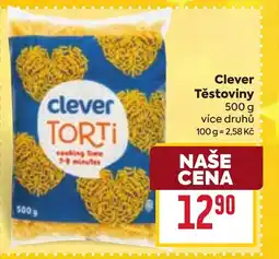 Billa Clever Těstoviny nabídka