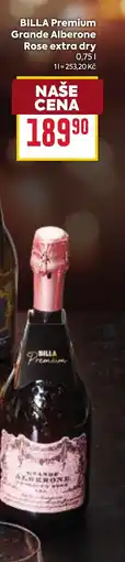 Billa BILLA Premium Grande Alberone Rose extra dry nabídka