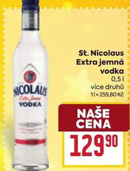 Billa St. Nicolaus Extra jemná vodka nabídka