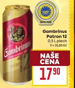Billa Gambrinus Patron 12 nabídka