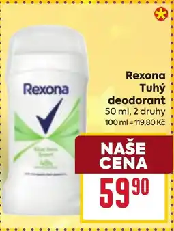 Billa Rexona Tuhý deodorant nabídka