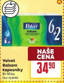 Billa Velvet Balsam kapesníky nabídka