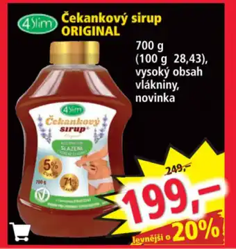 Norma Čekankový sirup Original 700g nabídka