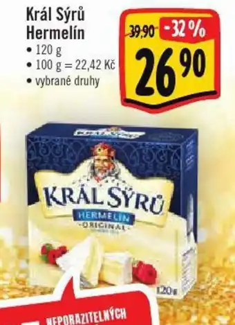Albert Král Sýrů Hermelín 120g nabídka