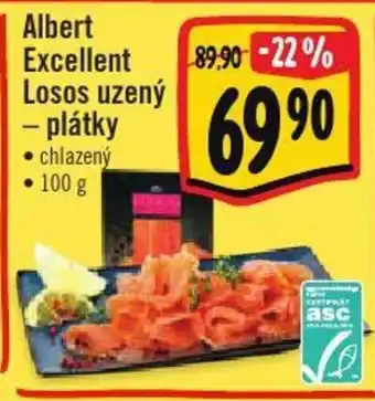 Albert Albert Excellent Losos uzený 100g nabídka
