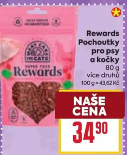 Billa Rewards Pochoutky pro psy a kočky nabídka