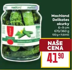 Billa Machland Delikates okurky 6-9 cm nabídka