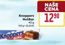 Billa Knoppers NutBar nabídka