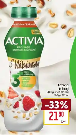Billa Activia Nápoj nabídka