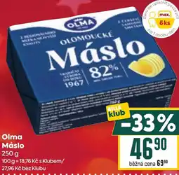 Billa Olma Máslo nabídka