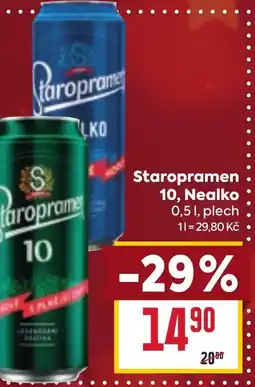 Billa Staropramen 10, Nealko nabídka