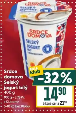 Billa Srdce domova Selský jogurt bílý nabídka
