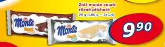 ESO MARKET ZOTT Monte snack různé příchutě nabídka