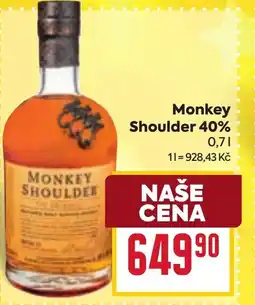Billa Monkey Shoulder 40% nabídka