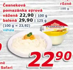 ESO MARKET Česneková pomazánka sýrová nabídka