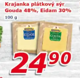 ESO MARKET Krajanka plátkový sýr gouda 48%, eidam 30% nabídka