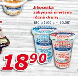 ESO MARKET Jihočeská zakysaná smetana různé druhy nabídka