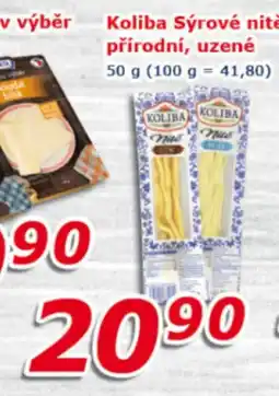 ESO MARKET KOLIBA Sýrové nitě přírodní, uzené nabídka